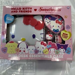 Sanrio Hello Kitty Mini Desk Essentials Case - Pink and Red